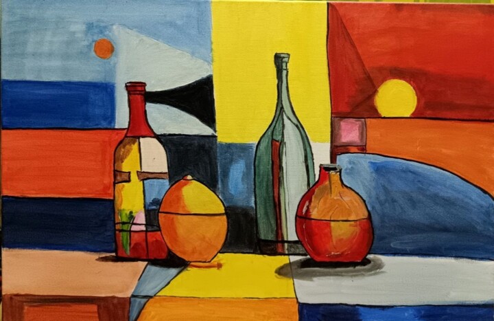 Яркий натюрморт 绘画, 15.8x23.6 in