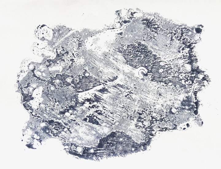 Printmaking titled "The foamy rustle of…" by Valentin Fedorov, Original Artwork, Monotype