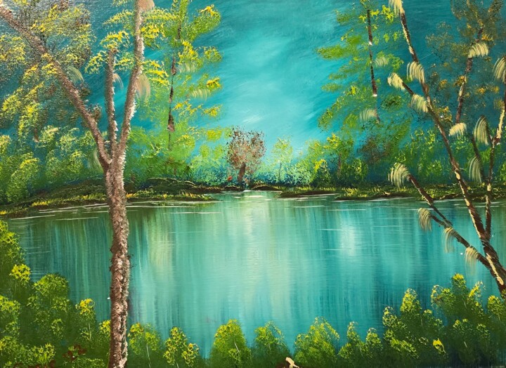 Swamp 绘画, 18x24 in
