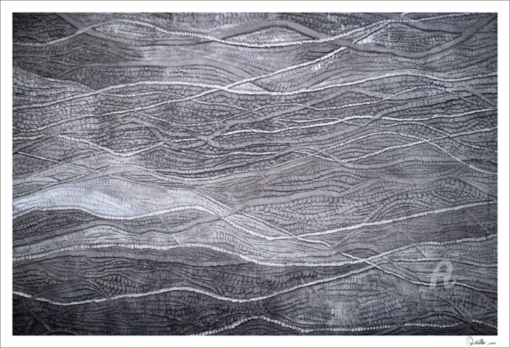 Texture of Time, Carbon: Limited Edition Print 绘画, 26.6x40 in