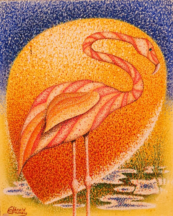 Le flament rose 绘画, 24x19.7 in