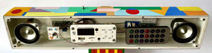 Peinture intitulée "Harmoniques Chromat…" par Patrice Le Houedec, Œuvre d'art originale, Huile Monté sur Panneau de bois