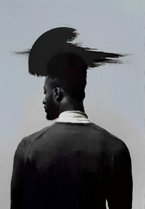 Male portrait N5 绘画, 27.6x19.7 in