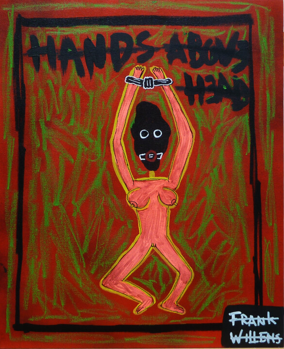 BDSM HANDS ABOVE HEAD 绘画, 19.7x15.8 in