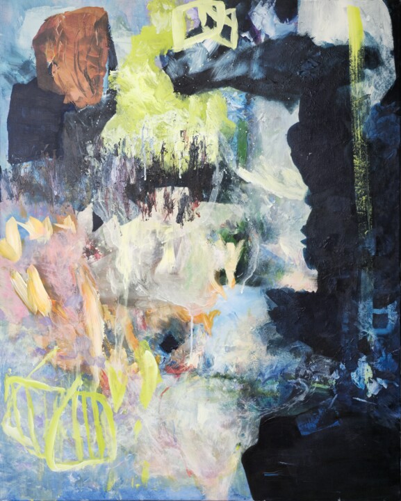 Optimistic hand 绘画, 39.4x31.5 in