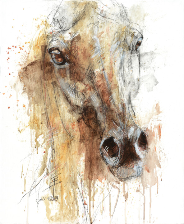 Face à Face 74t 绘画, 25.6x21.3 in
