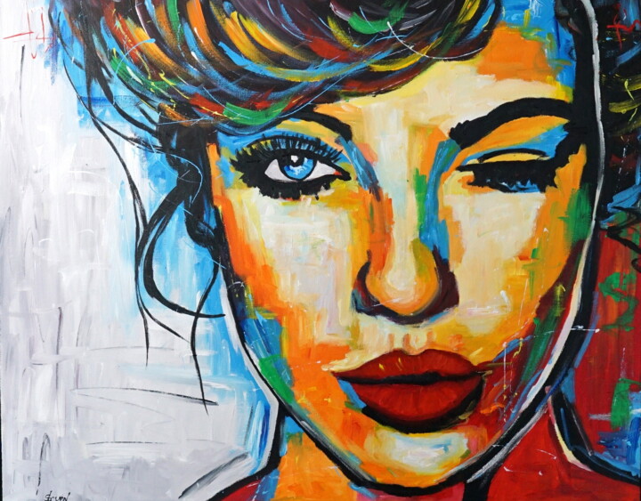 Wink 1 绘画, 31.5x39.4 in
