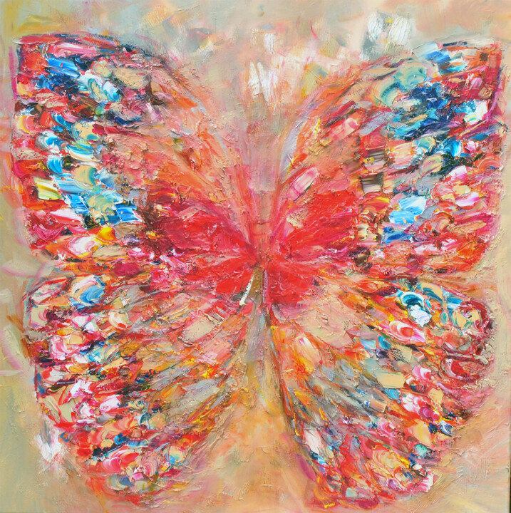 The Attenborough Discovery of Butterfly 2092 绘画, 39.4x39.4 in