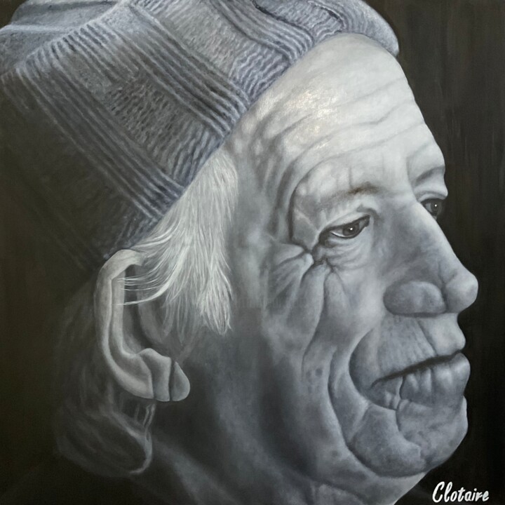 Keith Richards 6 Schilderij, 39,4x39,4 in