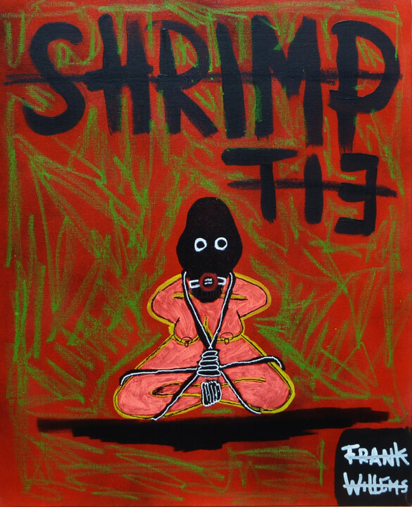 BDSM SHRIMP TIE 绘画, 19.7x15.8 in