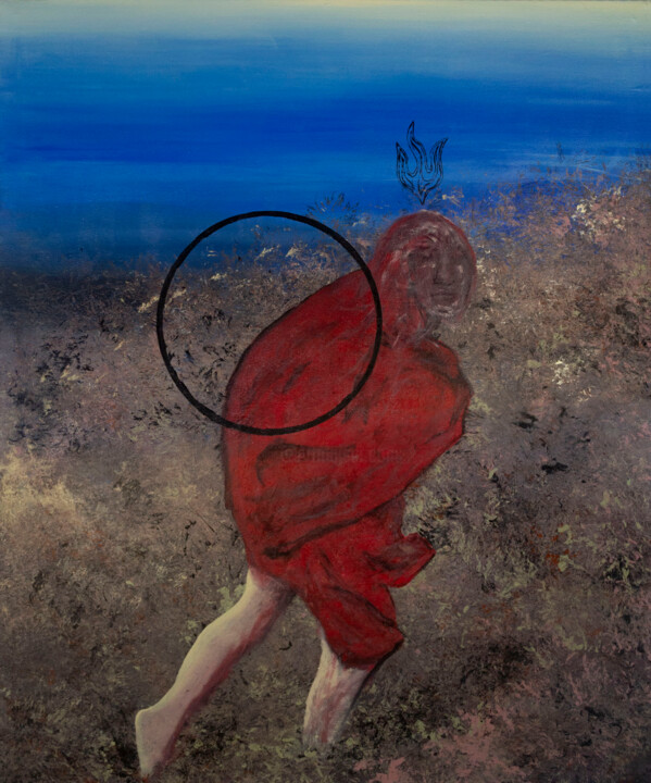 Painting titled "" Pour que le chemi…" by Marc E. Des Rosiers, Original Artwork, Acrylic Mounted on Wood Stretcher frame