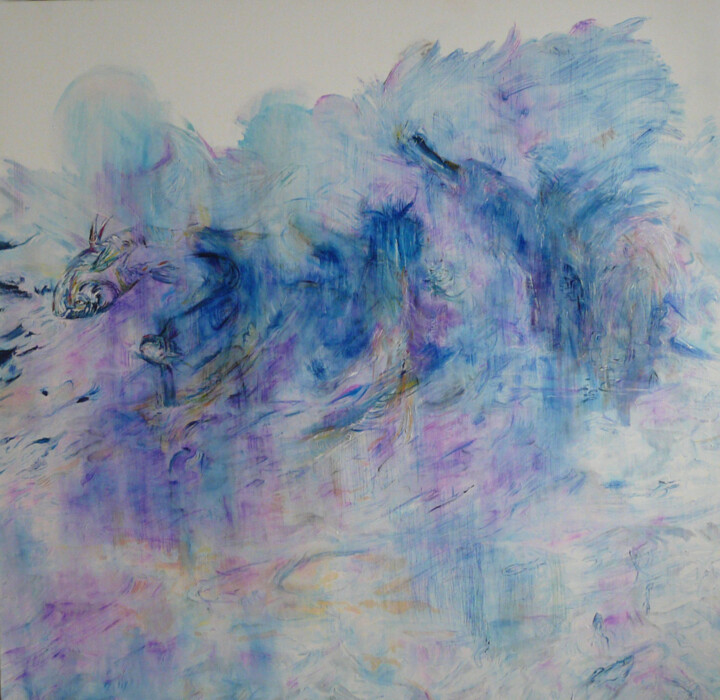 La Vague Poisson 绘画, 52.4x52 in