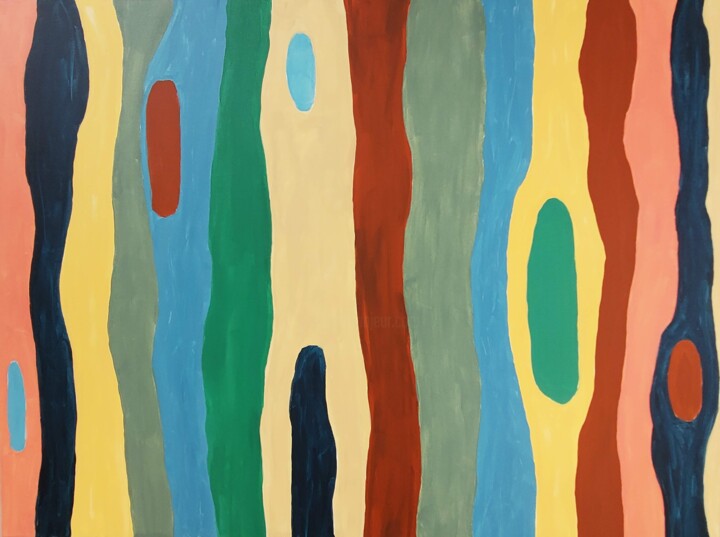 Peinture intitulée "Heritage Forest" par Kate Hessling, Œuvre d'art originale, Acrylique Monté sur Châssis en bois
