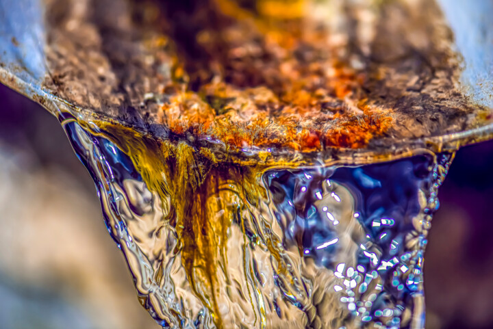 제목이 "AU COEURDE L'EAU 1"인 사진 Bruno Proietti로, 원작, 디지털 알루미늄에 장착됨