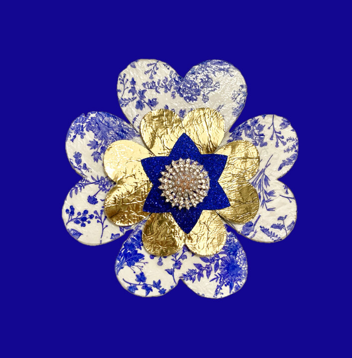 Fleur précieuse 绘画, 15.4x15.4 in