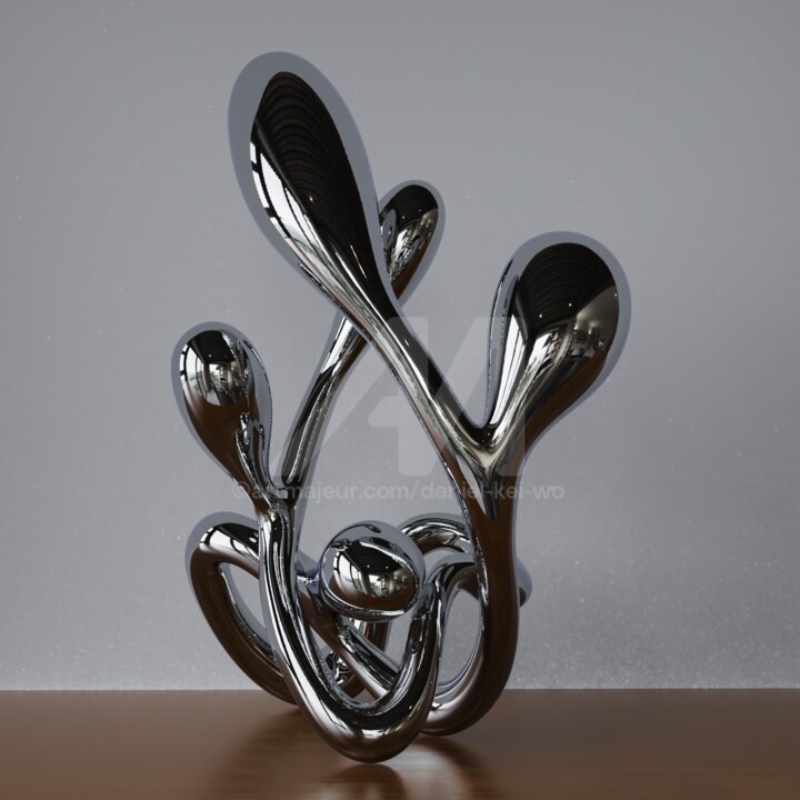 Harmony in Flux#8(small edition) 雕塑, 31.5x22.4 in