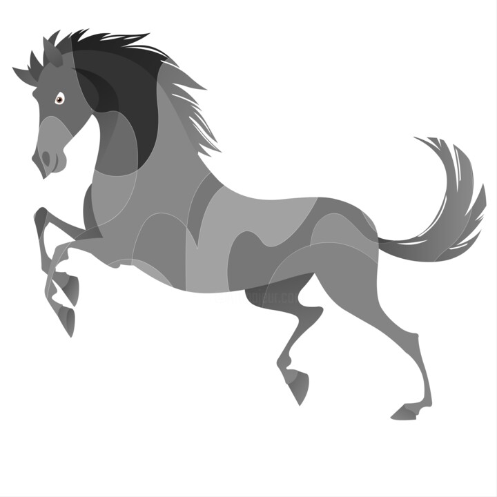 Digital Arts titled "A dynamic, stylized…" by Shamim Shaikh, Original Artwork, 2D Digital Work