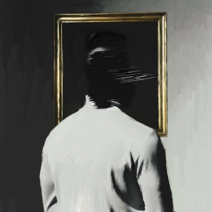 Male portrait N7 绘画, 19.7x19.7 in
