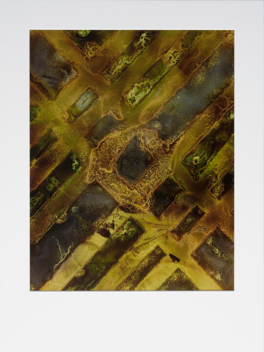 Cliché-verre - GEOMCHAOS118 - „Die Geometrie des Chaos“ 摄影, 12x9.5 in