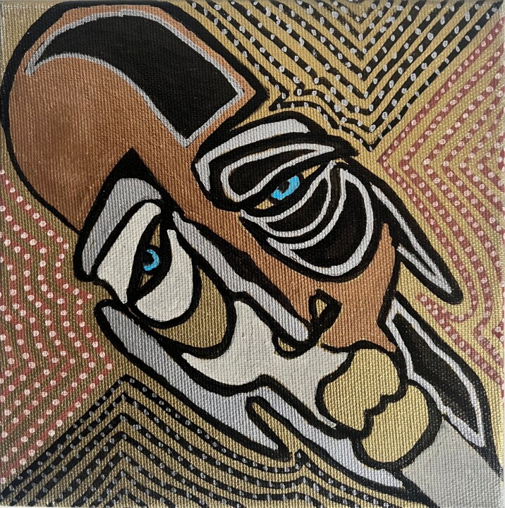 绘画,  7.9x7.9 in 