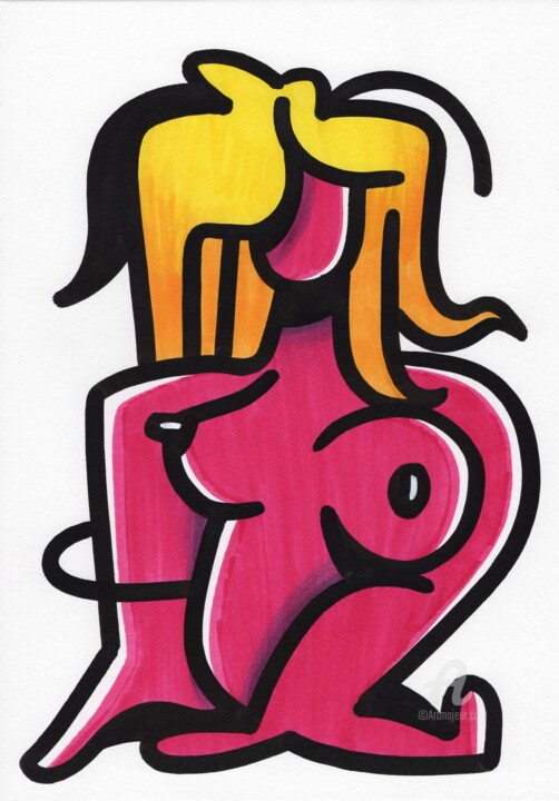 Pink skin 图画, 11.7x8.3 in
