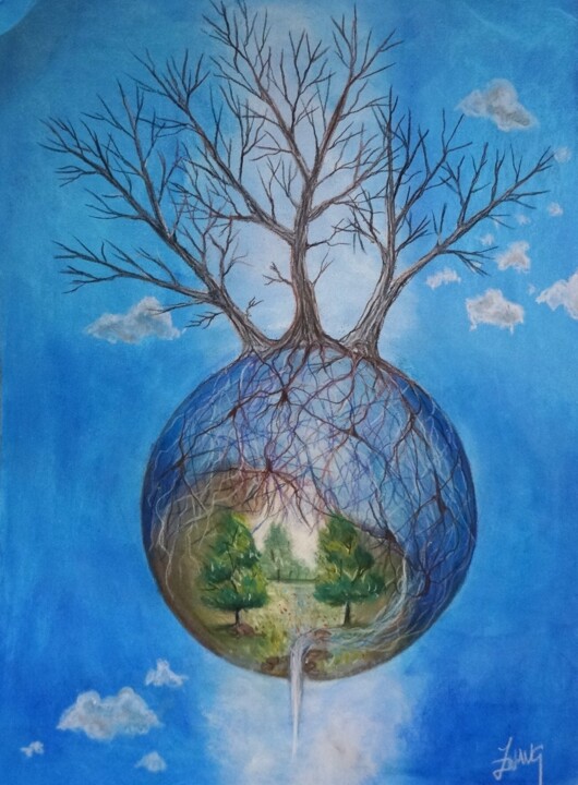 ARBRE PLANETE Tablo, 15,8x11,8 in
