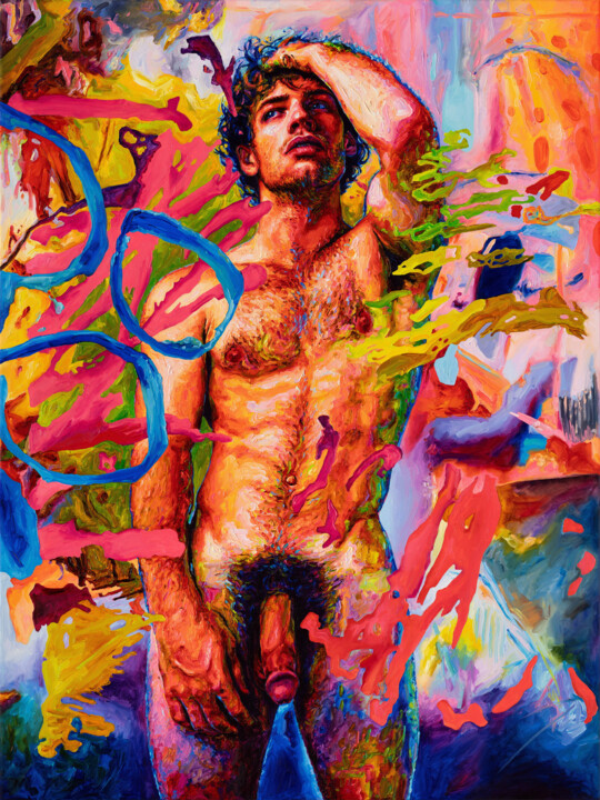 Martyr of Desire 绘画, 47.2x35.4 in