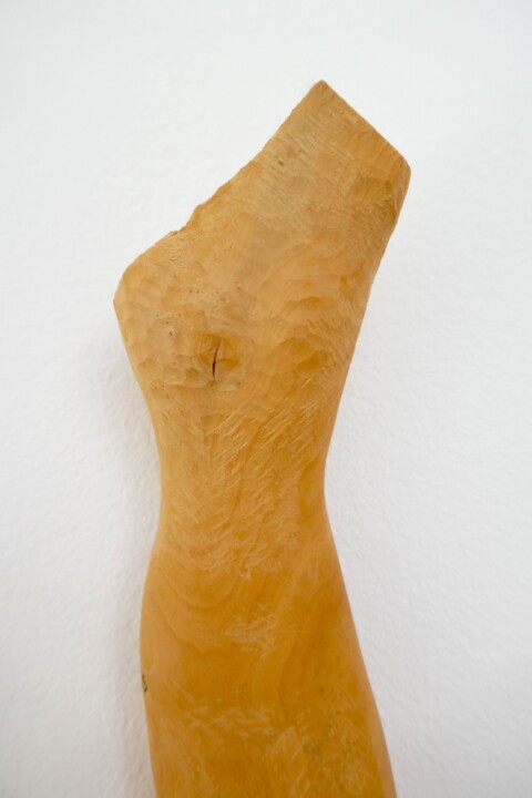 Sculptuur getiteld "Mermaid" door Liquette-Gorbach, Origineel Kunstwerk, Hout