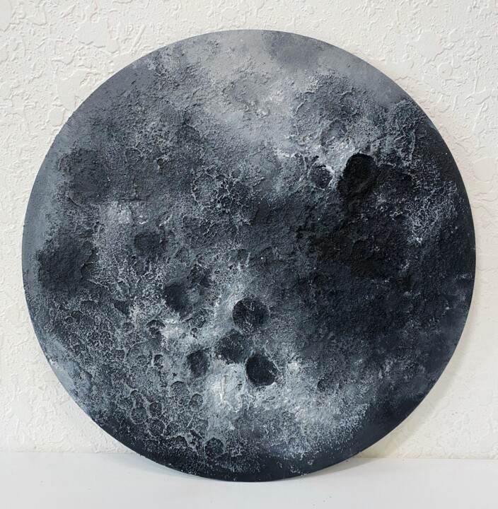 Craters of the night 绘画, 11.8x11.8 in