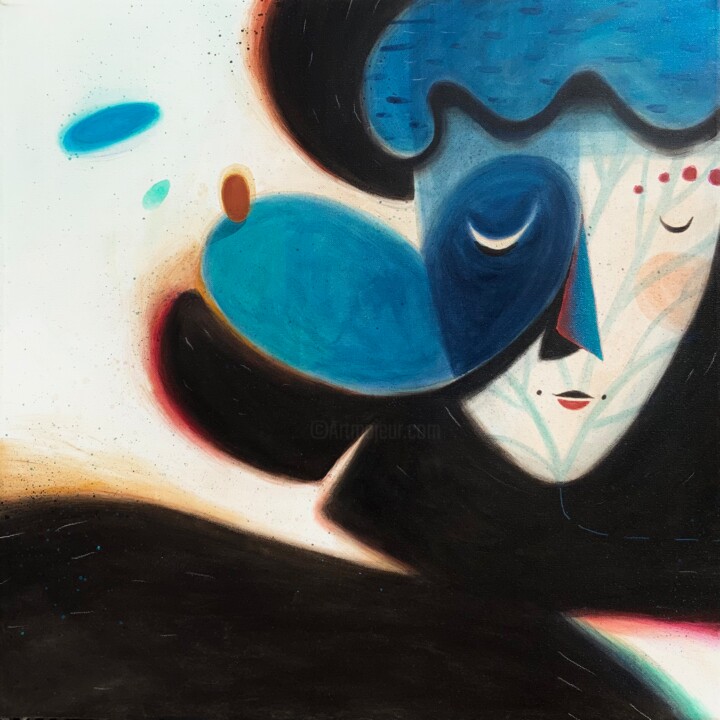 Attesa 绘画, 23.6x23.6 in