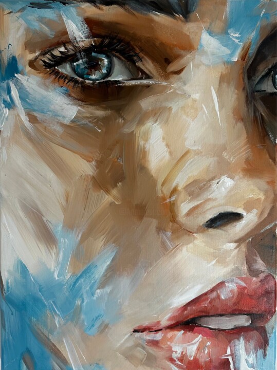 Portrait 1155’ 绘画, 23.2x17.3 in