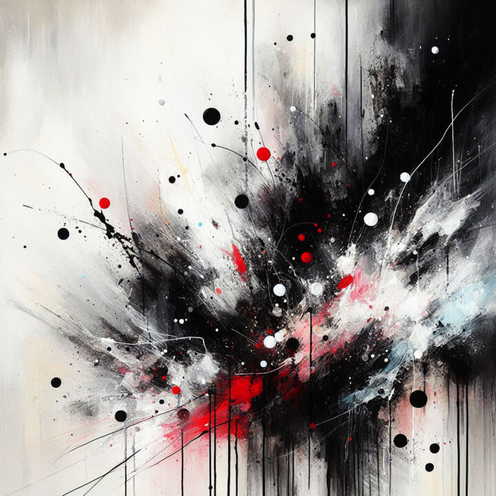 Explosion der Farben Nr.35 绘画, 78.7x78.7 in