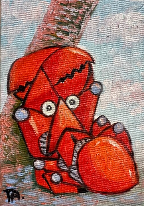 绘画,  7.9x5.9 in 