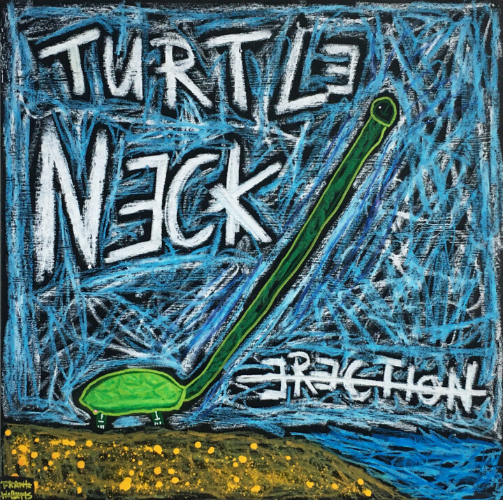 TURTLE NECK 绘画, 23.6x23.6 in