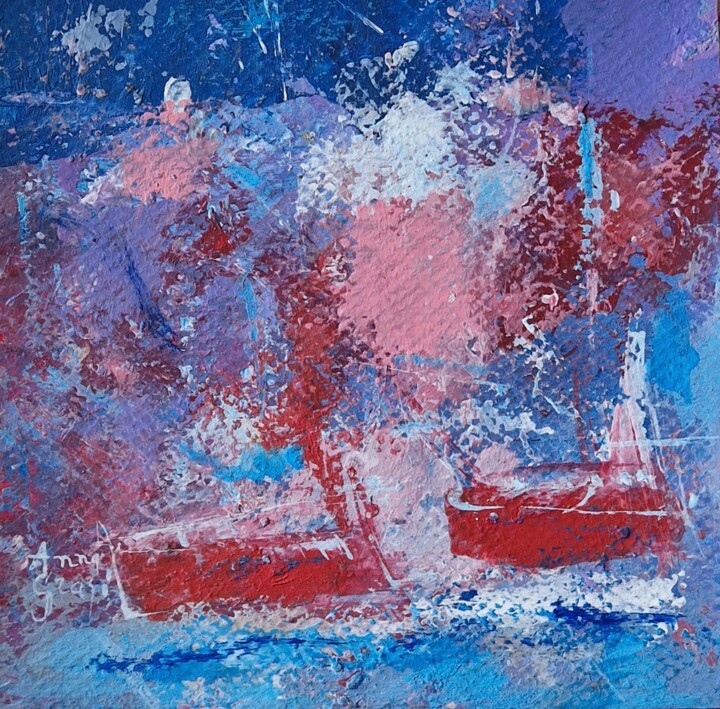 Nouveau départ Schilderij, 5,5x5,5 in
