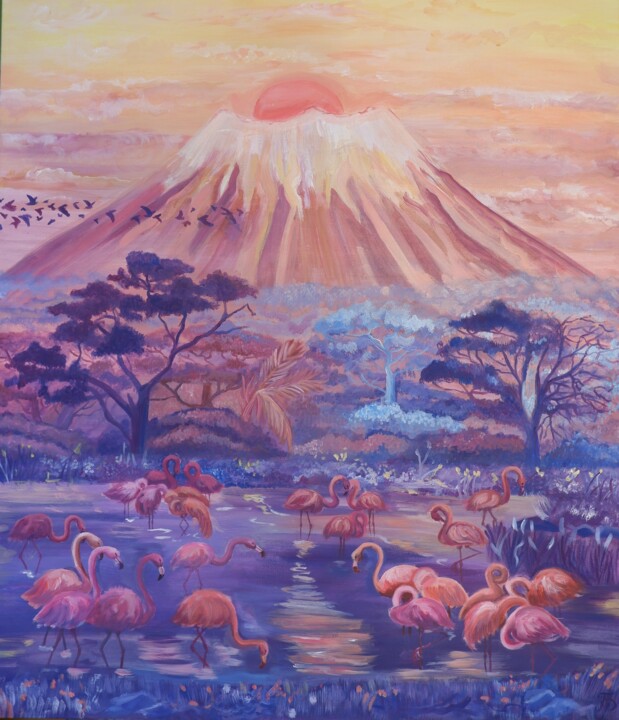 Kilimanjaro 绘画, 27.6x31.5 in