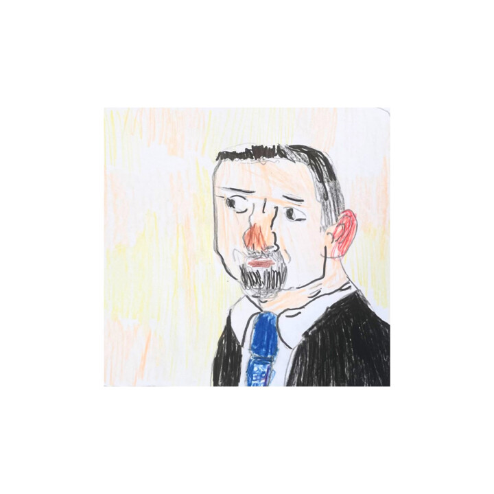 The Agent 绘画, 15.8x15.8 in