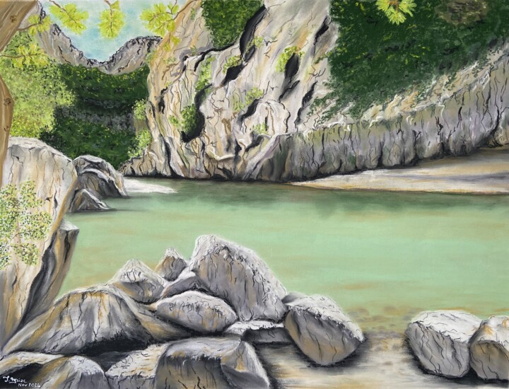 Les Gorges du Verdon Resim, 18,5x24,4 in