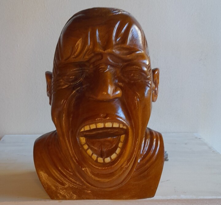 Homme en colère 雕塑, 7.9x5.9 in