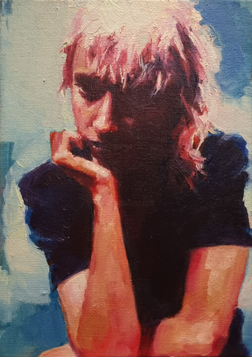 绘画,  7.1x5.1 in 