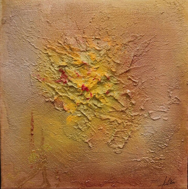 Peinture intitulée "Vent solaire" par Julien Abstrait, Œuvre d'art originale, Acrylique Monté sur Châssis en bois