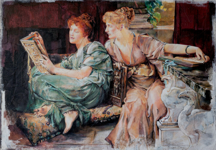 Painting titled "ALLEGORY XIII (Trib…" by Francesc Marco, Original Artwork, Acrylic Mounted on Other rigid panel