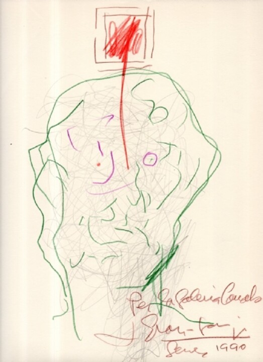 Drawing titled "Sin título" by Josep Grau-Garriga, Original Artwork, Ink