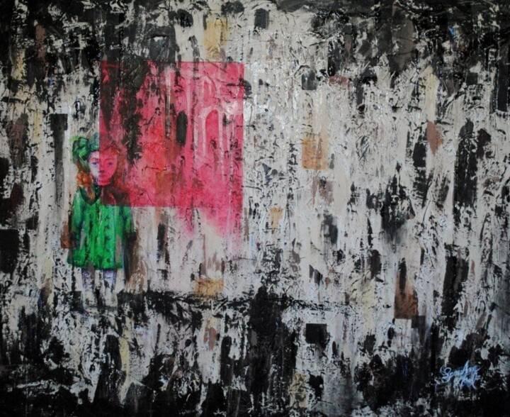 Painting titled "Education" by Laury-Anne Morel, Original Artwork, Acrylic