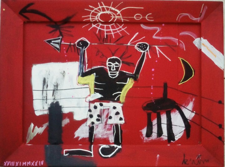 Afrika king's 绘画, 17.3x22.8 in