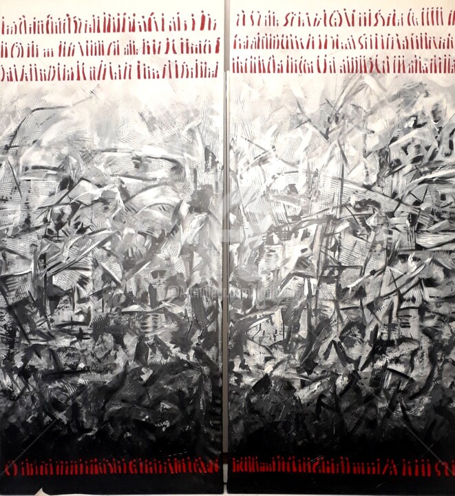 La démesure assassine 绘画, 59.3x55.1 in