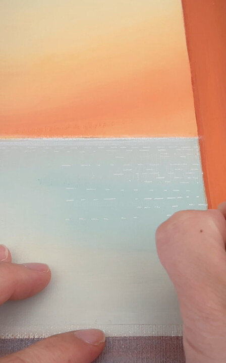 Steps of the making of the work