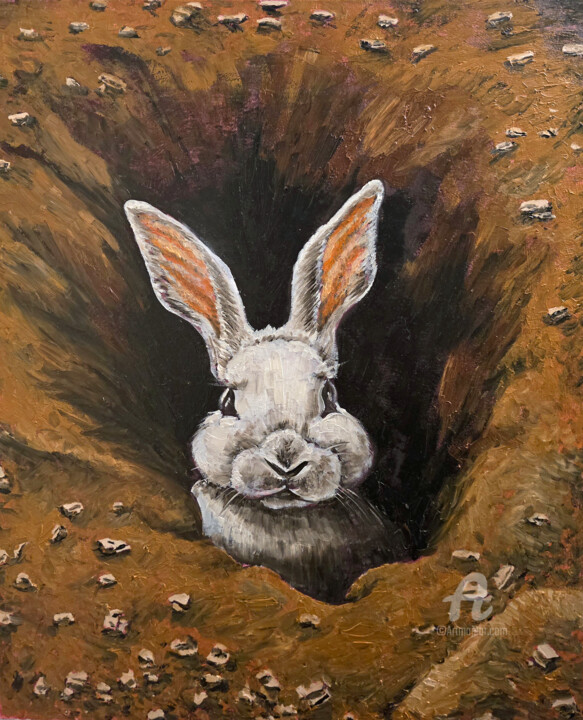 Down the Rabbit Hole 绘画, 30x24 in