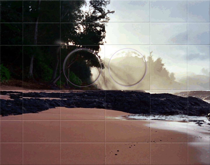 Digital Arts titled "Secret Beach 1 revi…" by Ken Grzesik, Original Artwork, Analog photography