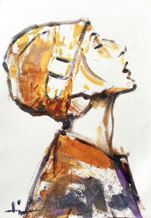 Amelia 绘画, 11.4x8.3 in